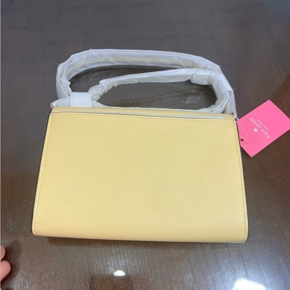 KATE SPADE NEW YORK DANA WALLET ON A STRING. BUTTER (yellow) NWT - Picture 4 of 16
